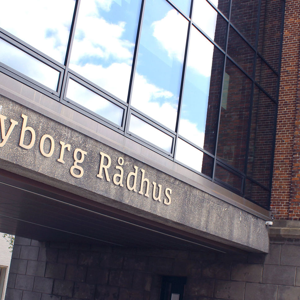 Facaden på Nyborg Rådhus